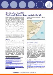 ICAR briefing - The Somali Refugee Community in the UK