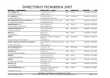 DIRECTORIO 2003 - Tecniberia
