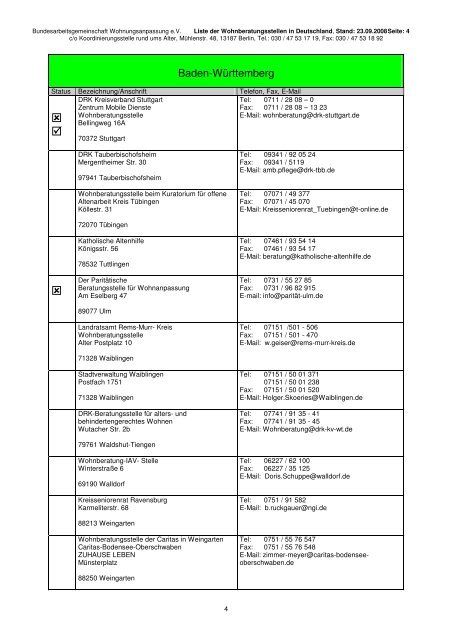 Baden-Württemberg - Barrierefrei Leben e.V.