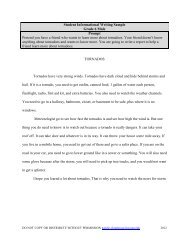 Olinghouse Writing Assessment Resource Handouts