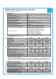 ENERGY STAR Power and Performance Data Sheet - Nec