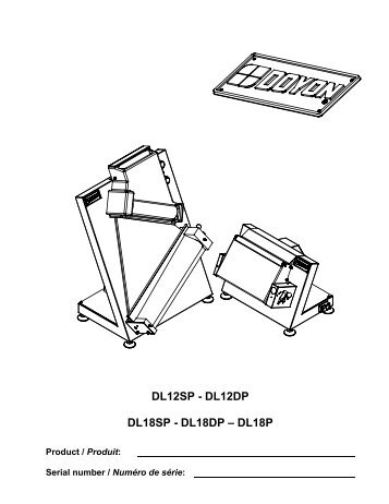 Manuels - Doyon Baking Equipment Inc