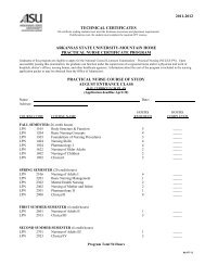 technical certificates - Arkansas State University - Mountain Home