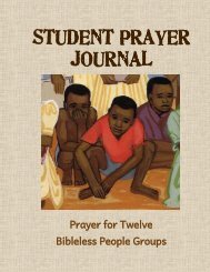 (Student Prayer Journal) - Wycliffe Bible Translators