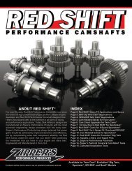 Red Shift Cams 2013 Catalog - Zipper's Performance Products