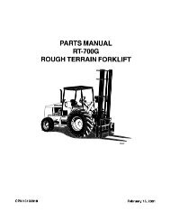 PARTS MANUAL RT-7OOG ROUGH TERRAIN FORKLIFT - MinnPar