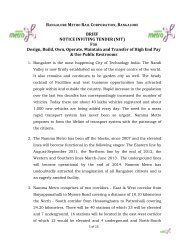 BRIEF NOTICE INVITING TENDER (NIT) Design ... - Bangalore Metro