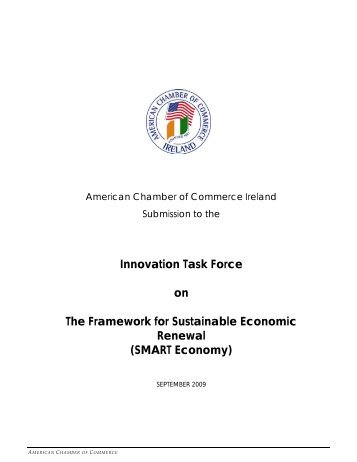Innovation Task Force on The Framework for Sustainable Economic ...