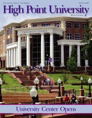 HPU MAG WINTER2010.pdf - High Point University