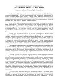 Transdisciplinariedad y EcoformaciÃ³n - Encuentros Multidisciplinares