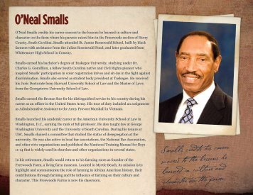 O'Neal Smalls - South Carolina African American History Calendar