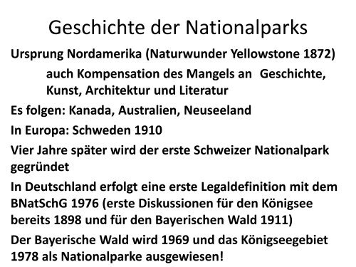 Vortrag von Prof. Dr. Tobias - Ein Nationalpark in Rheinland-Pfalz