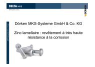 Les systÃ¨mes de zinc lamellaire DELTA-MKS Â® et leurs ... - A3TS