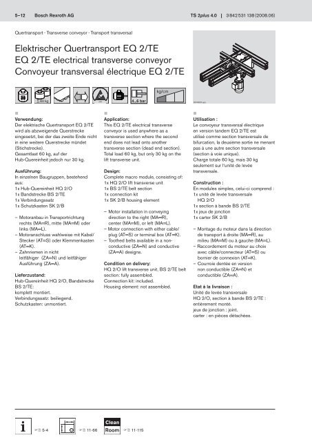 4.0 Transfersystem TS 2plus Transfer system TS 2plus SystÃ¨me de ...