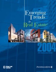 Emerging Trends in Real Estate 2004 - Urban Land Institute