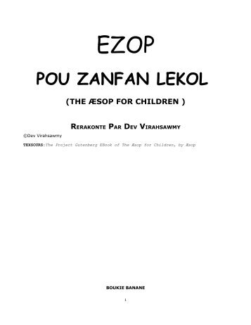 POU ZANFAN LEKOL - boukie banane