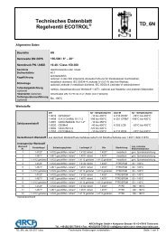 Technisches Datenblatt Regelventil ECOTROL TD_6N - Von Rohr ...