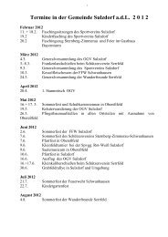 Termine in der Gemeinde Sulzdorf a.d.L. 2 0 1 2