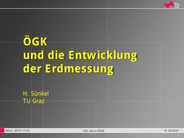 Vortrag: Univ. Prof. Dr. Hans Sünkel - ÖGK Österreichische ...
