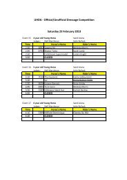 Official/Unofficial Dressage Competition Saturday ... - Dressage NSW