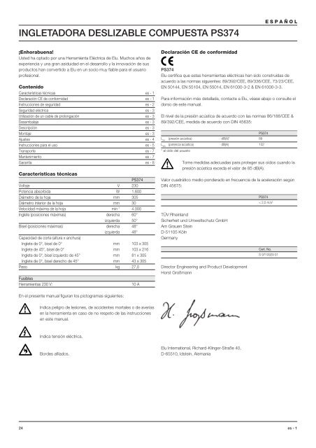 Manuale istruzione - Service aprÃ¨s vente