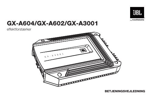 GX-A604/GX-A602/GX-A3001