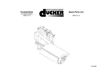 Ersatzteilliste Spare Parts List - Special Maskiner A/S