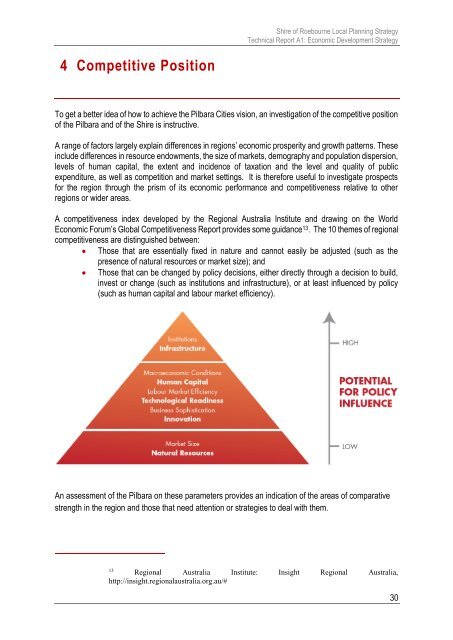 Shire of Roebourne Local Planning Strategy