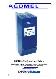 K4000 – Technischen Daten - AHS Antriebstechnik GmbH