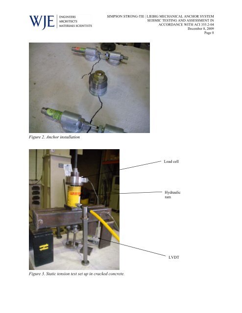 simpson strong-tie | liebig mechanical anchor system seismic testing ...