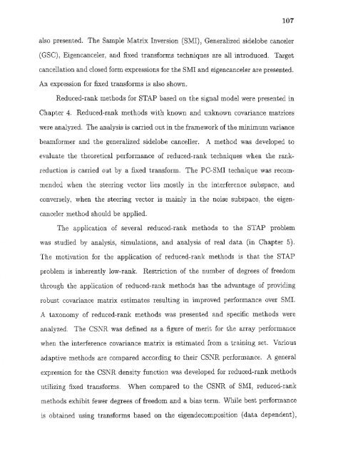 Space/time/frequency methods in adaptive radar - New Jersey ...