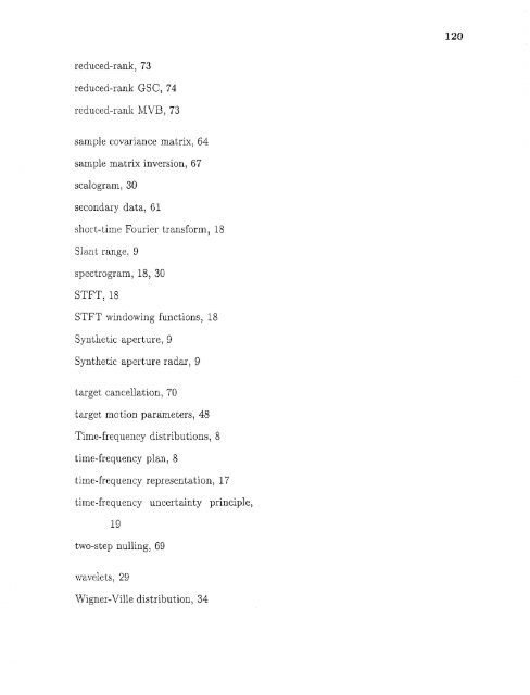 Space/time/frequency methods in adaptive radar - New Jersey ...