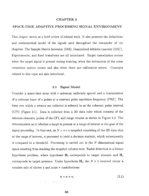 Space/time/frequency methods in adaptive radar - New Jersey ...