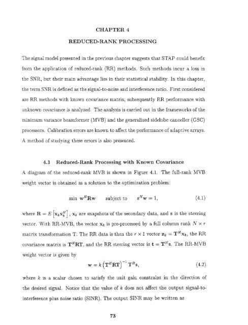 Space/time/frequency methods in adaptive radar - New Jersey ...