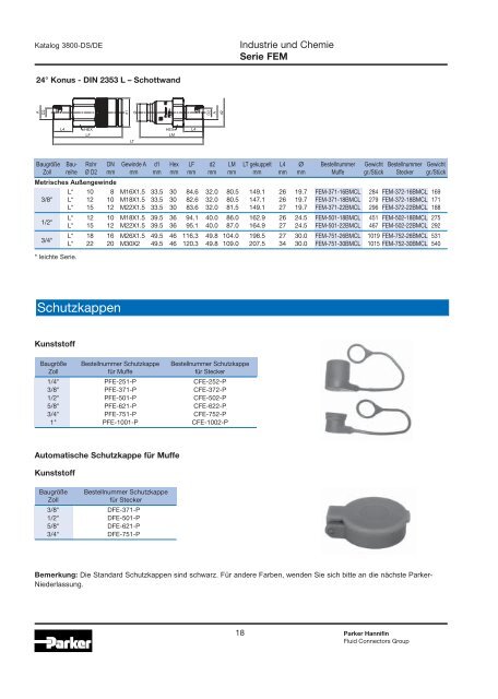 Hydraulische Schnellverschlusskupplungen - Siebert Hydraulik ...