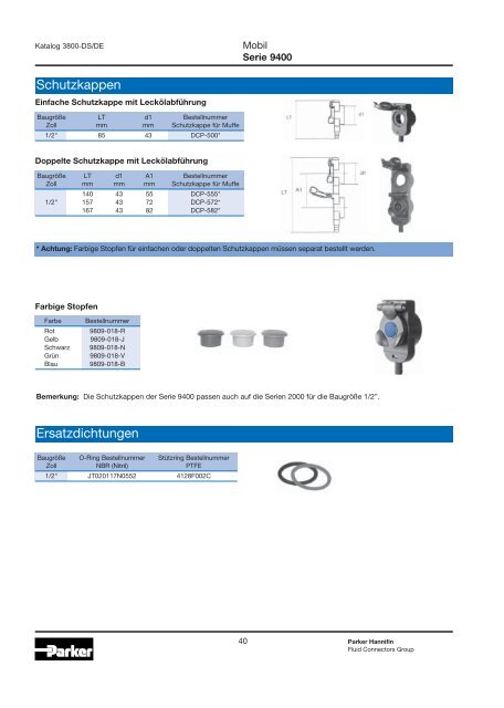 Hydraulische Schnellverschlusskupplungen - Siebert Hydraulik ...