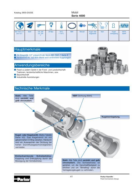 Hydraulische Schnellverschlusskupplungen - Siebert Hydraulik ...