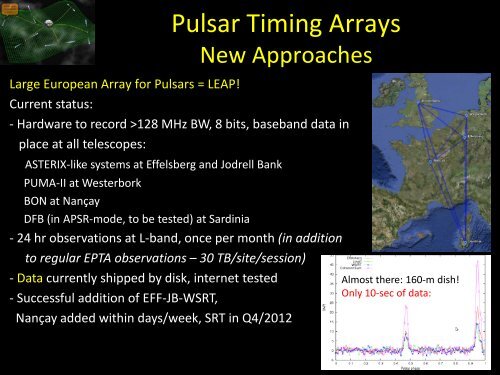 Pulsar Timing Arrays Current and Future Instrumentation - DCC