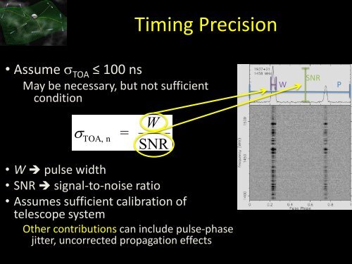 Pulsar Timing Arrays Current and Future Instrumentation - DCC