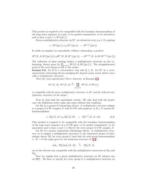 Equivariant Cohomological Chern Characters