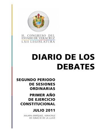 DIARIO DE LOS DEBATES - H. Congreso del Estado de Veracruz