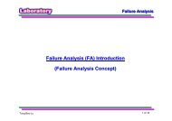 Failure Analysis (FA) Introduction (Failure Analysis Concept)