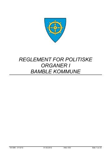 Reglement for politiske organer i Bamble kommune.pdf