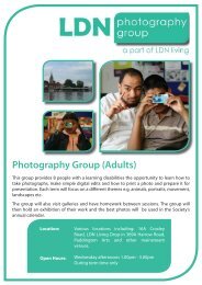 Photography Group (Adults) - Westminster Society for People with ...