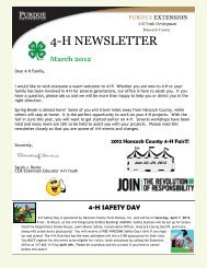 Hancock County 4-H NEWSLETTER - Purdue University