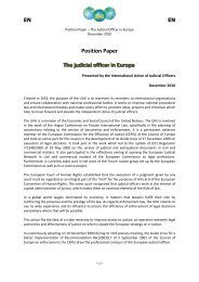 Position Paper The judicial officer in Europe - UIHJ