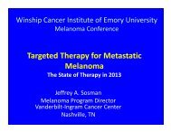 Targeted Therapy for Metastatic Melanoma - Winship Cancer ...