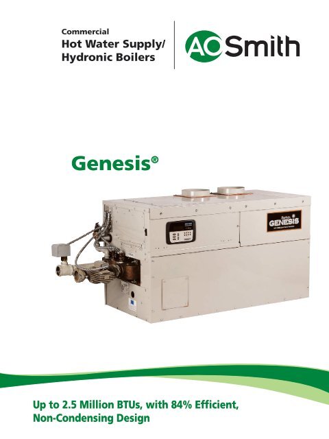 AOSHG01000 Gensis Brochure - AO Smith Water Heaters