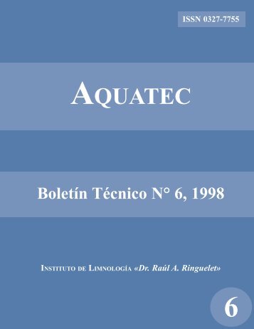 aquatec 6tapanueva - Instituto de LimnologÃ­a "Dr. RaÃºl A. Ringuelet"