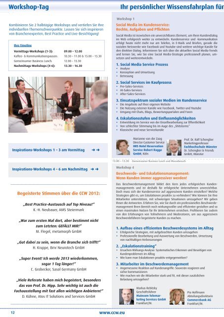 Kongress: CCW 2013 - Weiterbildung Management Circle